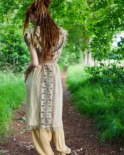 Soul wrap kimono Licht bruin