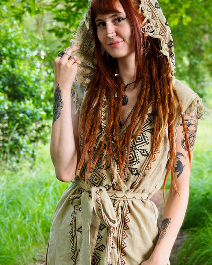 Soul wrap kimono Licht bruin