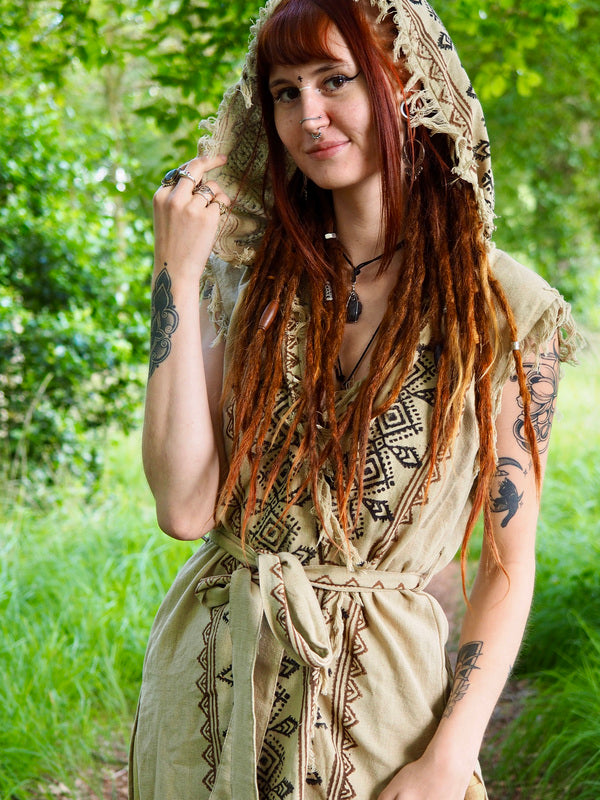 Soul wrap kimono Licht bruin