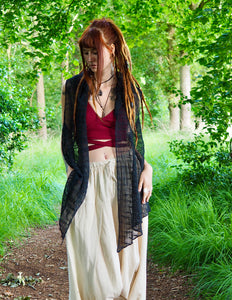 Gaia Boho vest Zwart