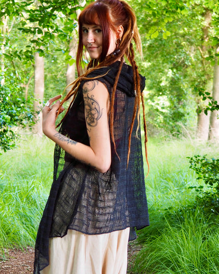 Gaia Boho vest Zwart
