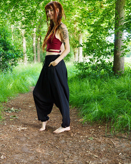 Harmonia Harem Pant Maroon Red