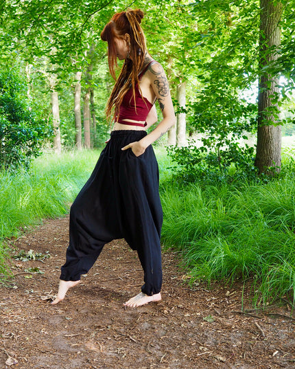 Harmonia Harem Pant Maroon Red