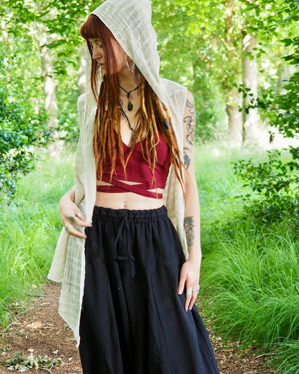 Harmonia Harem Pant Maroon Red