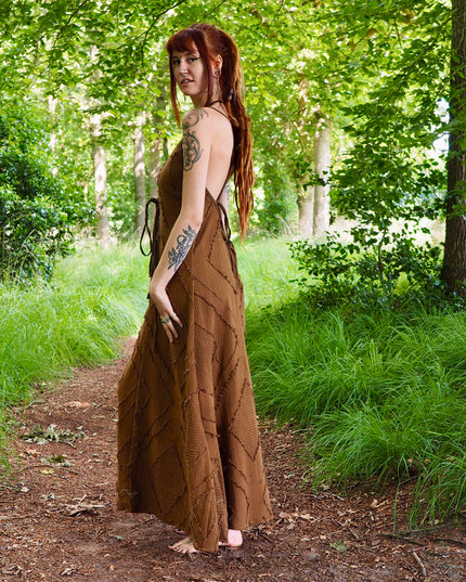 Ancient Whispers Summer Dress Dark Green