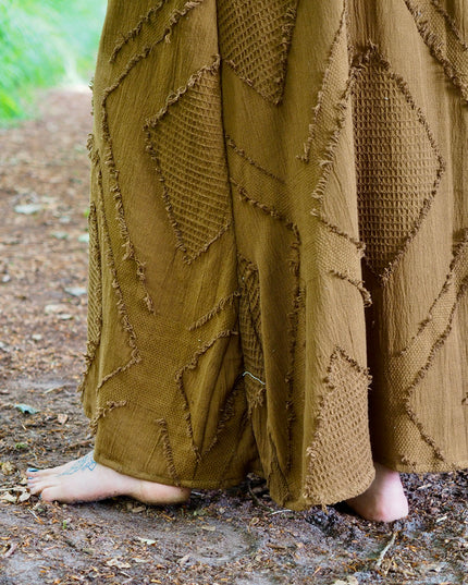 Ancient Whispers Summer Dress Dark Green