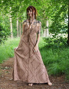 Ancient Whispers Summer Dress Dark Green