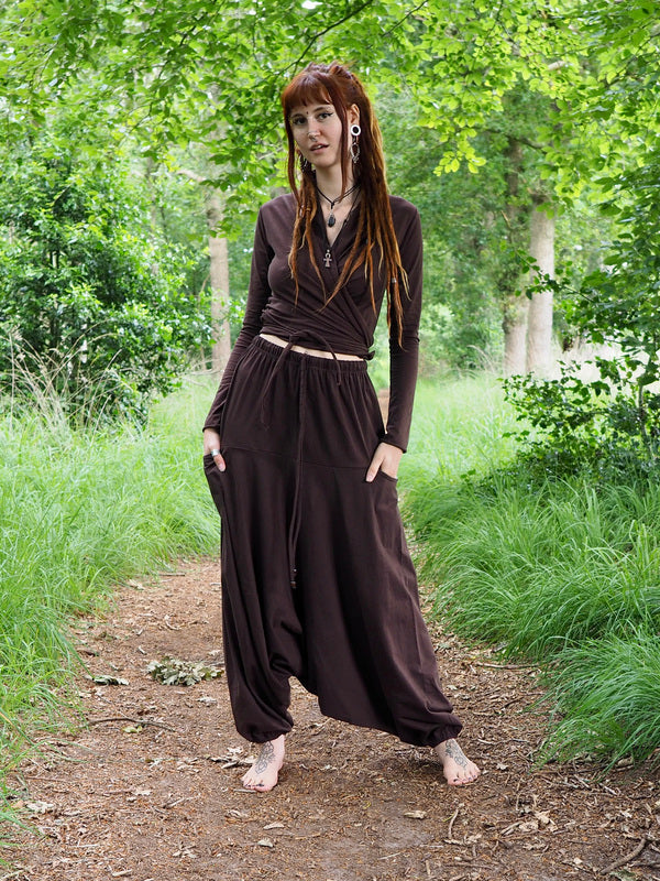 Harmonia Harem Pant Maroon Red