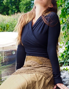 Astarte Top Bamboo/Cotton Zwart