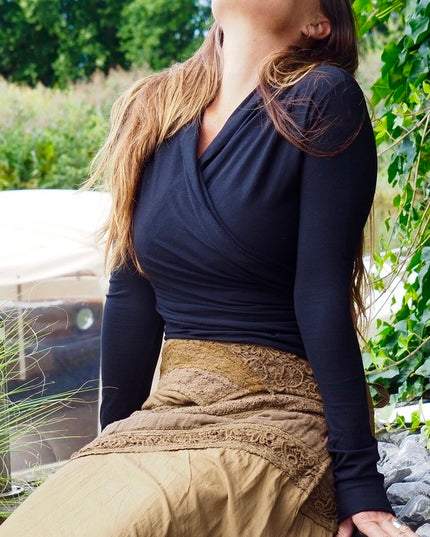 Astarte Top Bamboo/Cotton Zwart