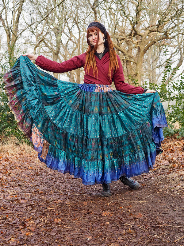 Tie Dye Zijden Rok 286