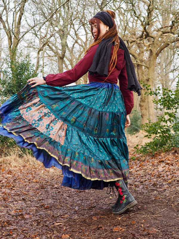 Tie Dye Zijden Rok 286