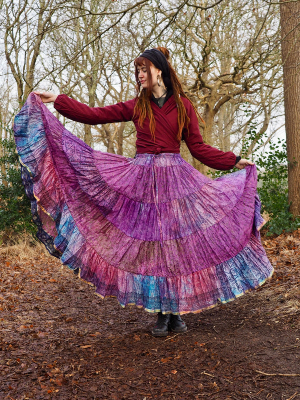 Tie Dye Zijden Rok 287