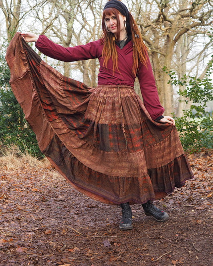 Tie Dye Zijden Rok 288