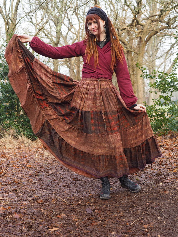 Tie Dye Zijden Rok 288