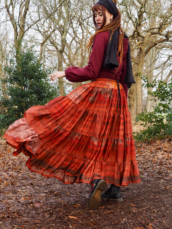 Tie Dye Zijden Rok 289