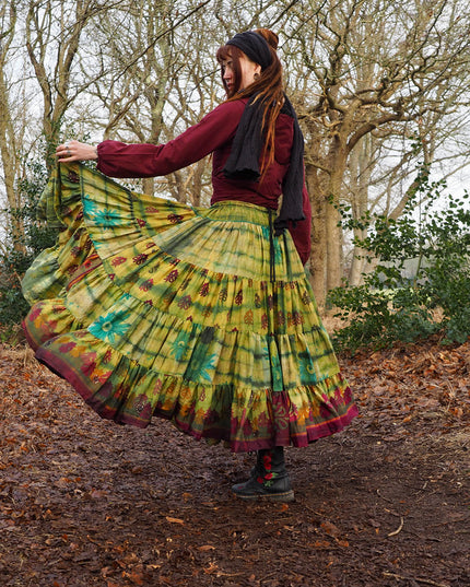 Tie Dye Zijden Rok 290