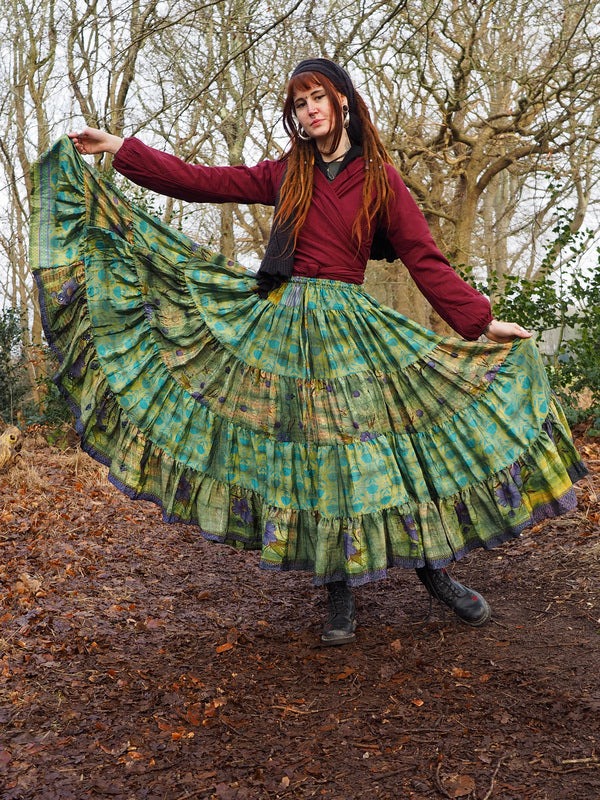 Tie Dye Zijden Rok 284