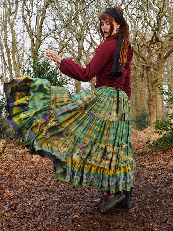 Tie Dye Zijden Rok 284