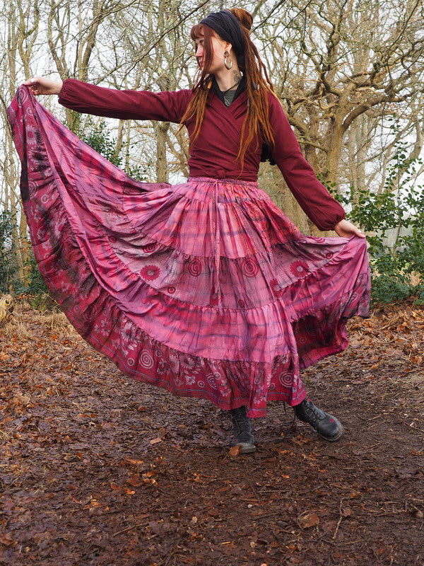 Tie Dye Zijden Rok 285