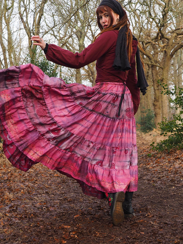 Tie Dye Zijden Rok 285