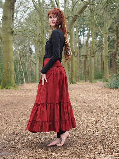 About You Skirt Warm Red