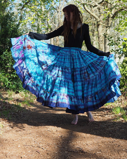 Tie Dye Zijden Rok 208