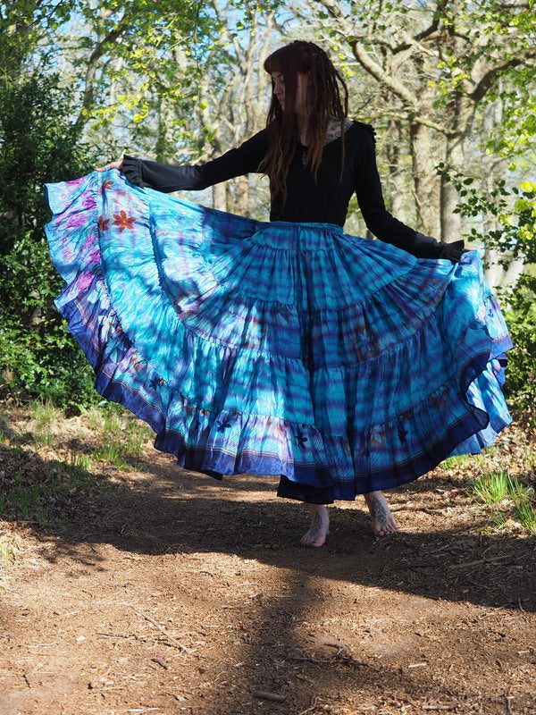 Tie Dye Zijden Rok 208