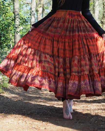 Tie Dye Zijden Rok 211