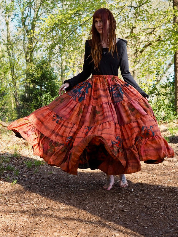 Tie Dye Zijden Rok 213