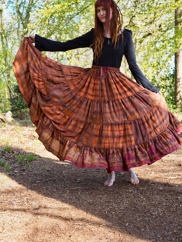Tie Dye Zijden Rok 216