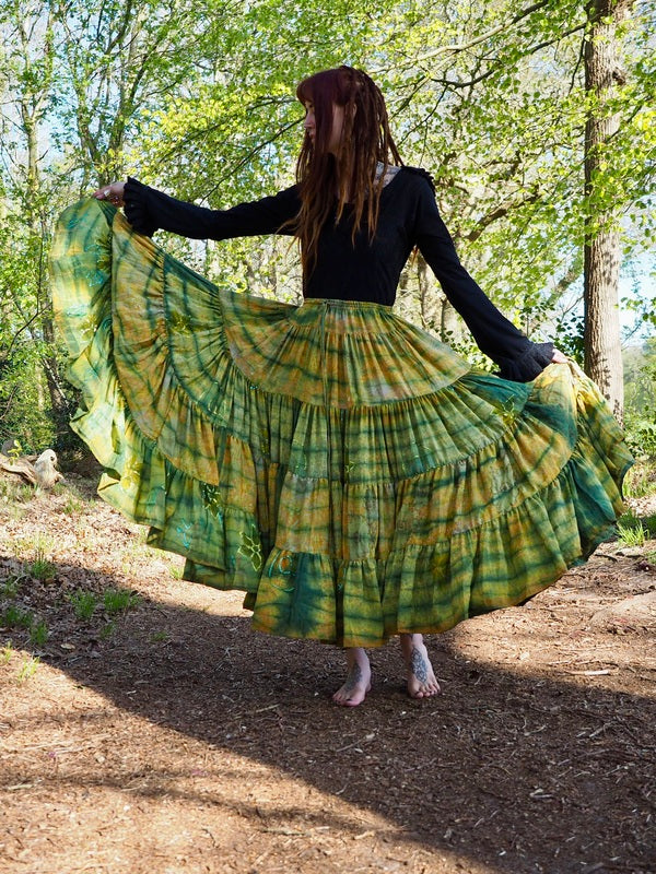 Tie Dye Zijden Rok 218