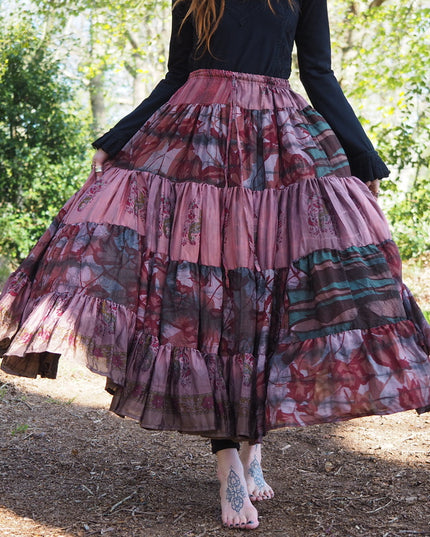 Tie Dye Zijden Rok 219