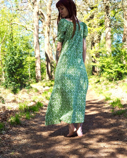 Ancient Whispers Sommerkleid Dunkelgrün