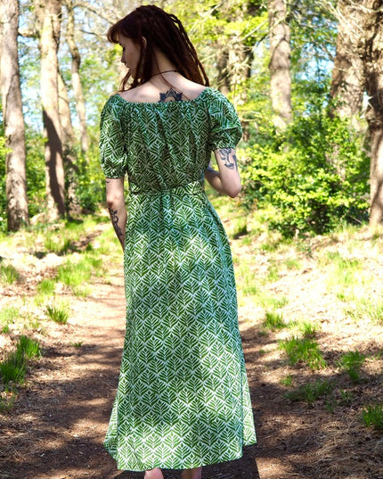 Ancient Whispers Sommerkleid Dunkelgrün