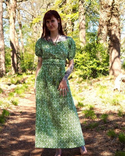 Ancient Whispers Sommerkleid Dunkelgrün