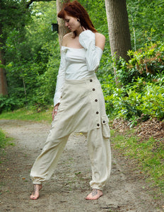 Harem broek gebroken wit
