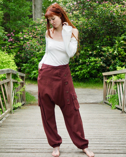 Harem broek Warm Bruin