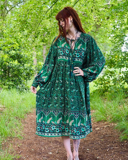 Maeve Midi jurk (limited edition) Groen