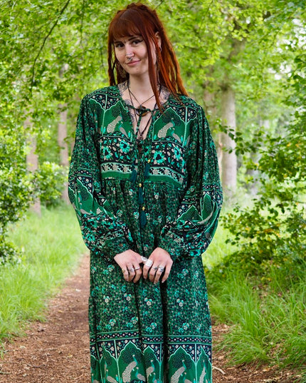 Maeve Midi jurk (limited edition) Groen