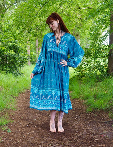 Maeve Midi jurk (limited edition) Blauw