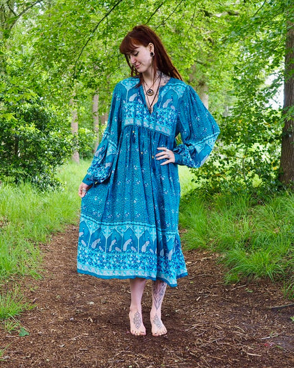 Maeve Midi jurk (limited edition) Blauw