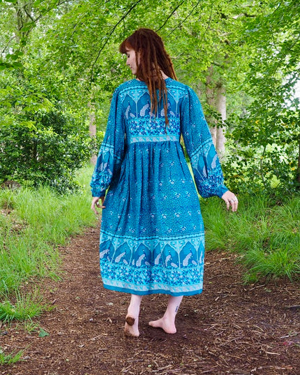Maeve Midi jurk (limited edition) Blauw