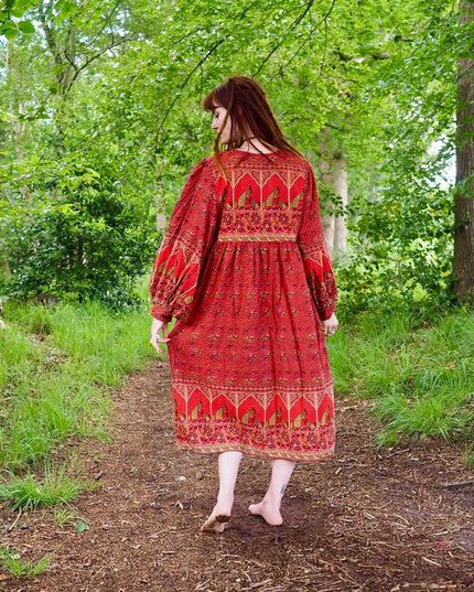 Maeve Midi jurk (limited edition) Rood