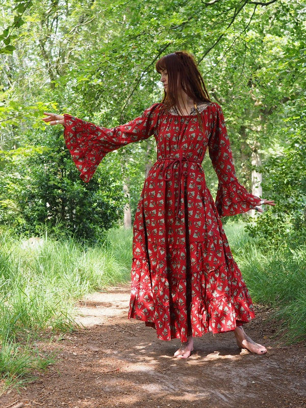 Lilith bohemian lange jurk