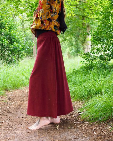 Cosy rib Rok Marroon Rood