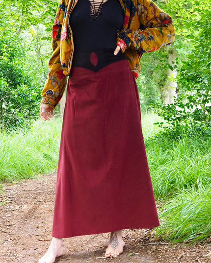 Cosy rib Rok Marroon Rood