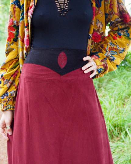 Cosy rib Rok Marroon Rood