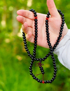 Tibetan Black Mala 6 mm.