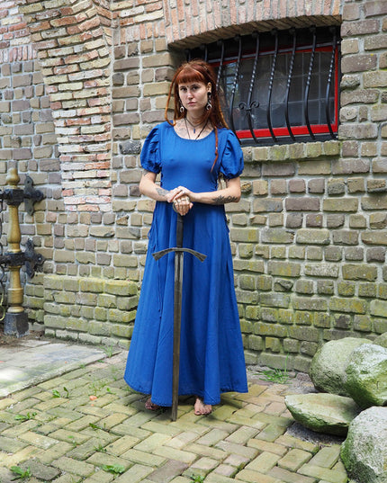 Zomer Berkana Jurk Korenblauw